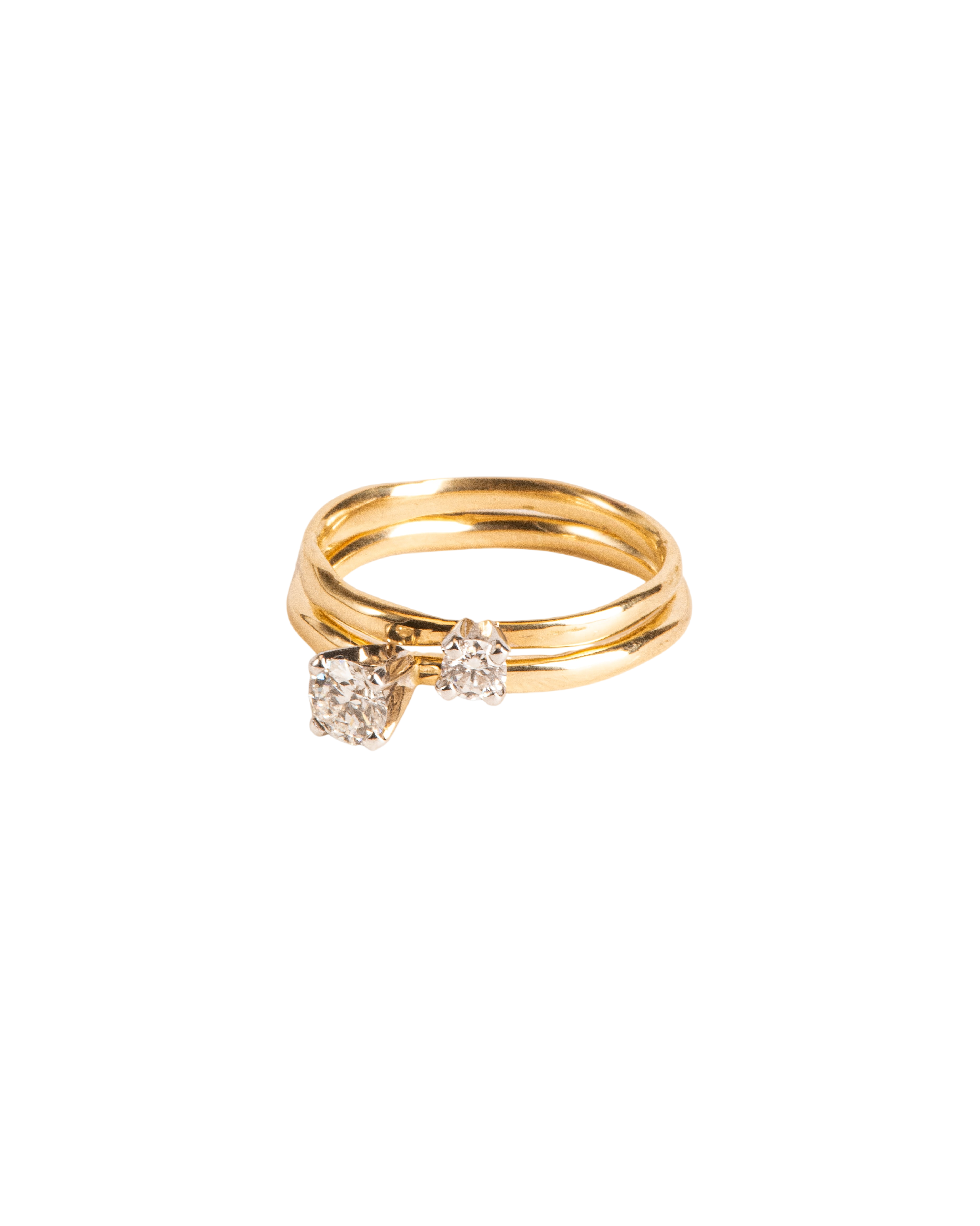 Toi et Moi ring 18 ct. gold photo
