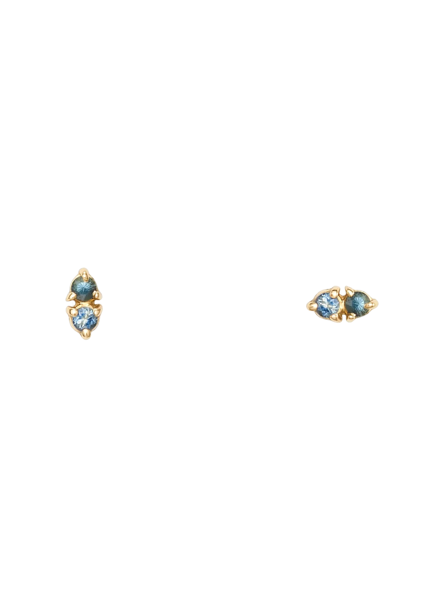 Tonal two-step earrings