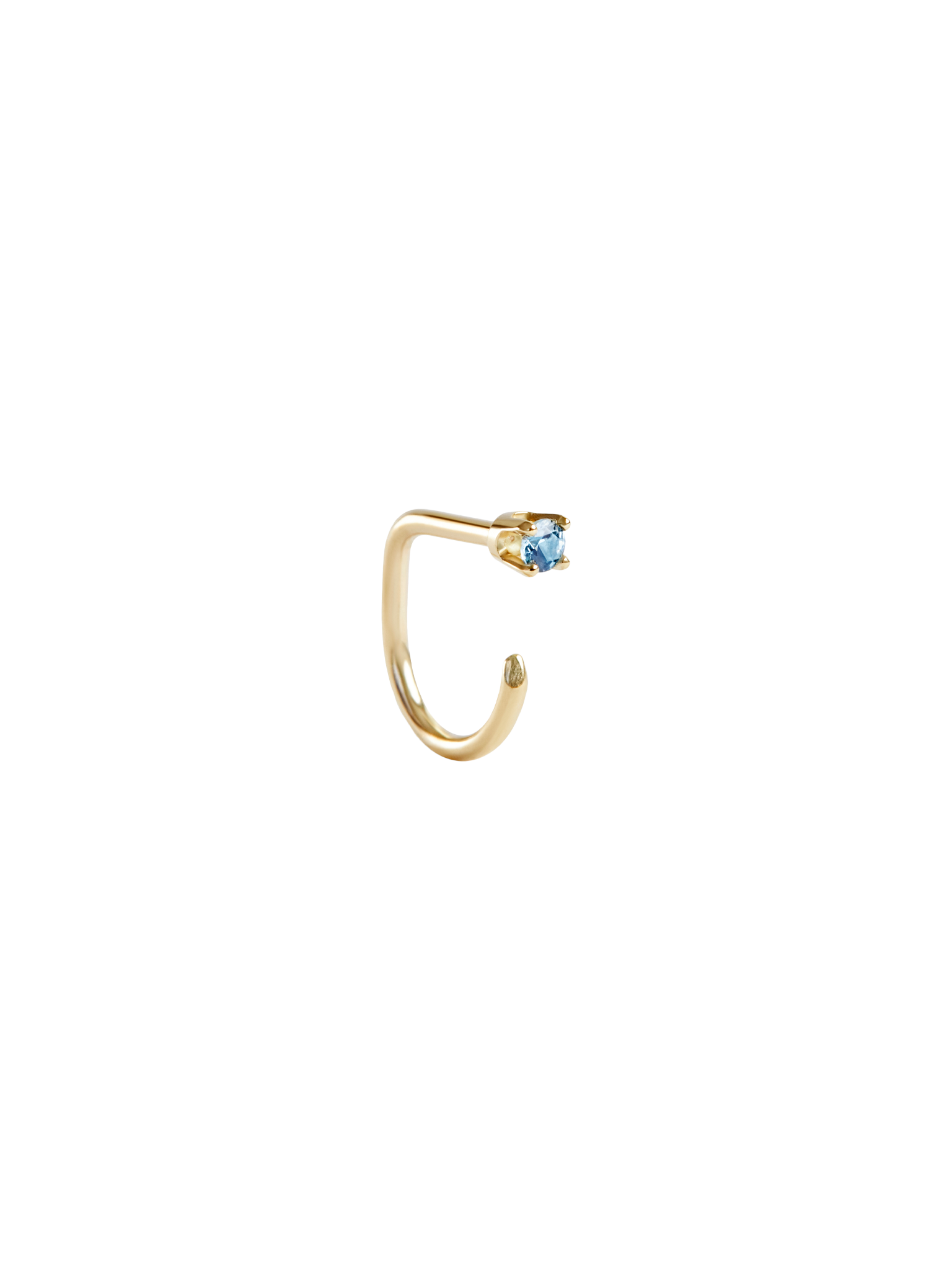 Small sapphire claw earring