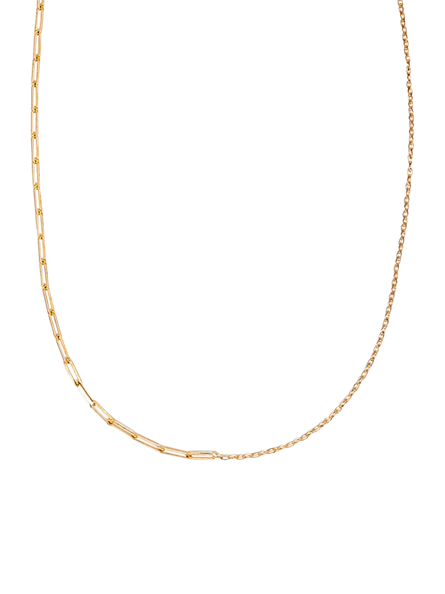 Yellow gold pm nude solitaire necklace