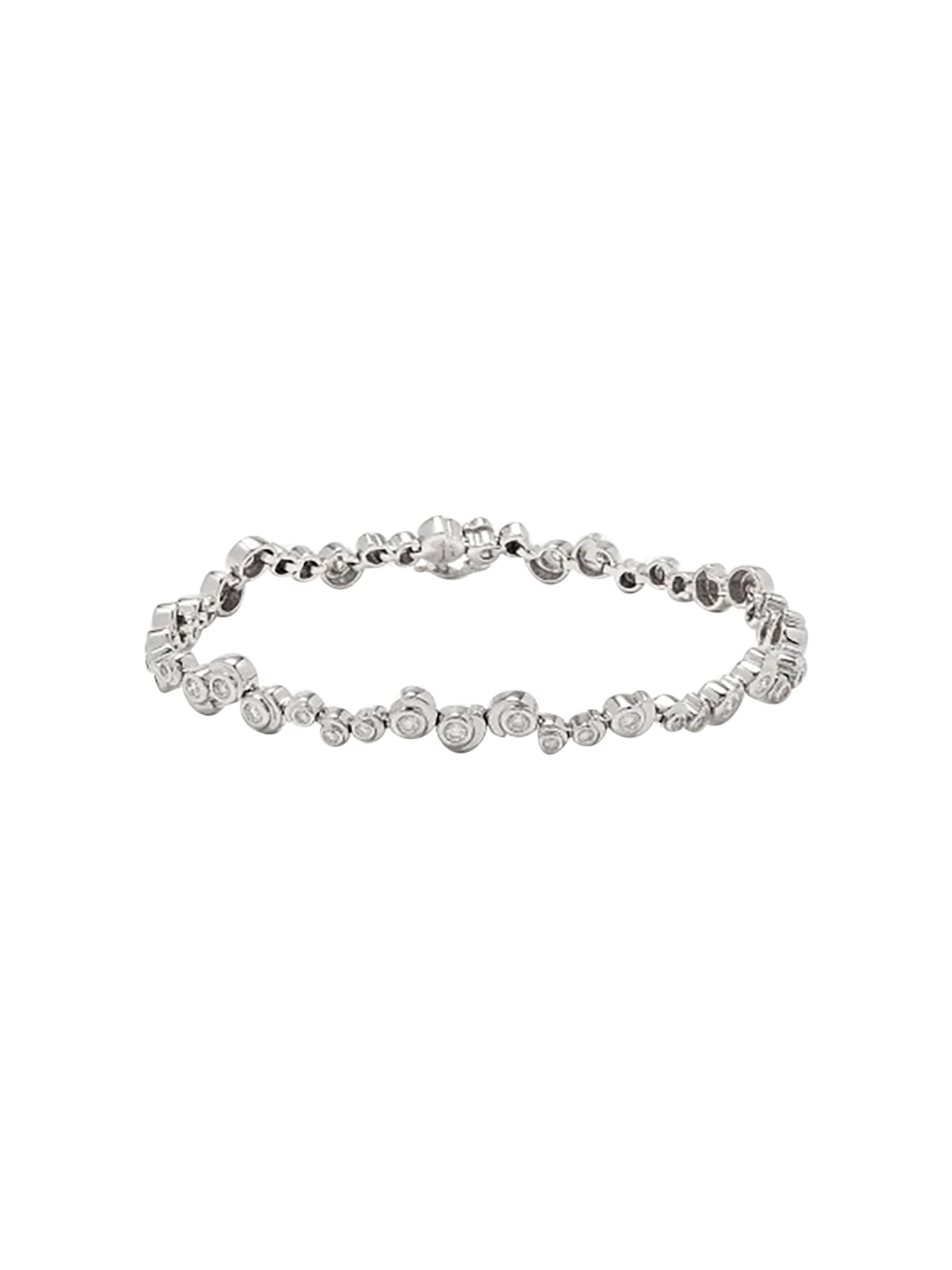 Snail river diamonds white gold bracelet