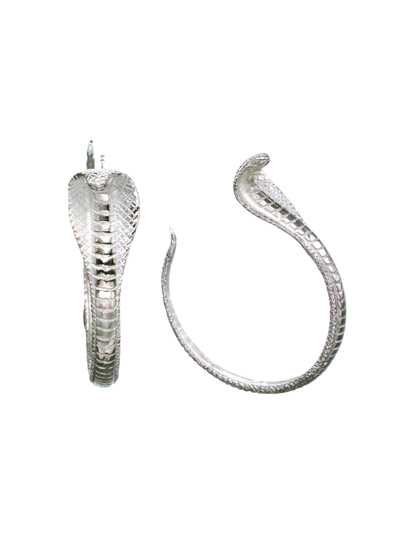 Protect me hoop earrings silver