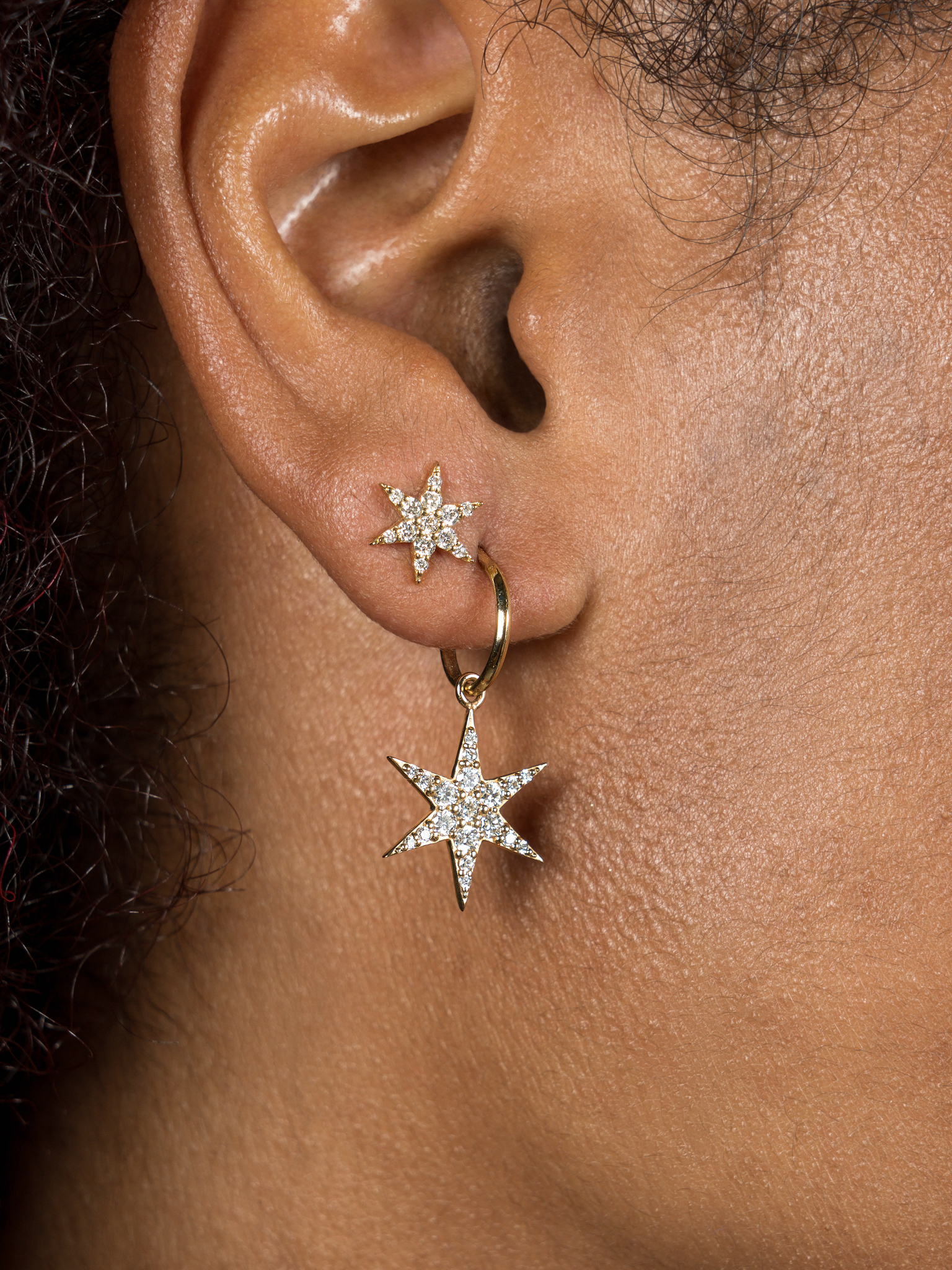 Mini anahata diamond stud photo